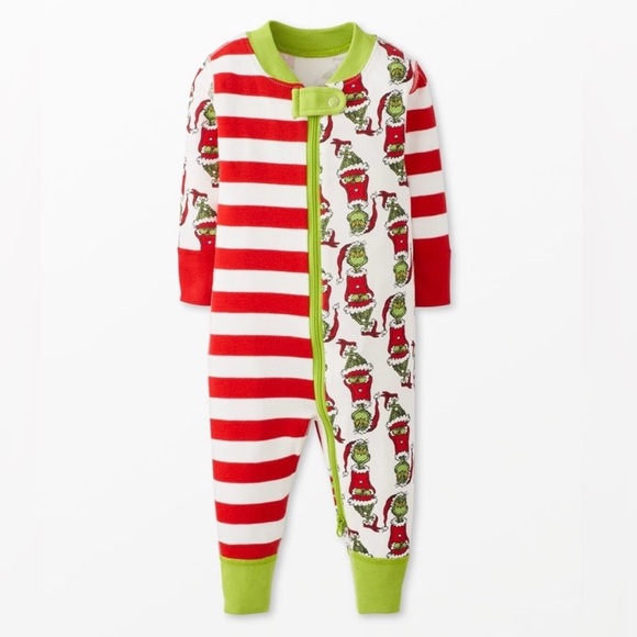 Hanna Andersson Other - Hanna Andersson Dr. Seuss Grinch Baby Onesie- Two-Way Zipper- Size 6-12 Months